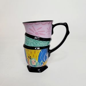 NEW Disney Mary Blair Alice in Wonderland Stacked Mug